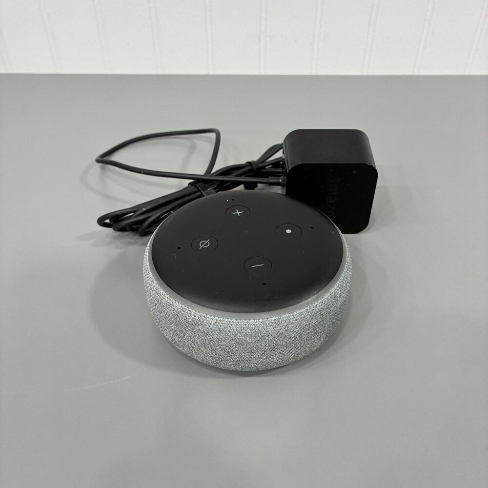 Amazon D9N29T Echo Dot 3rd Generation Smart Speaker w/ AC Adapter
